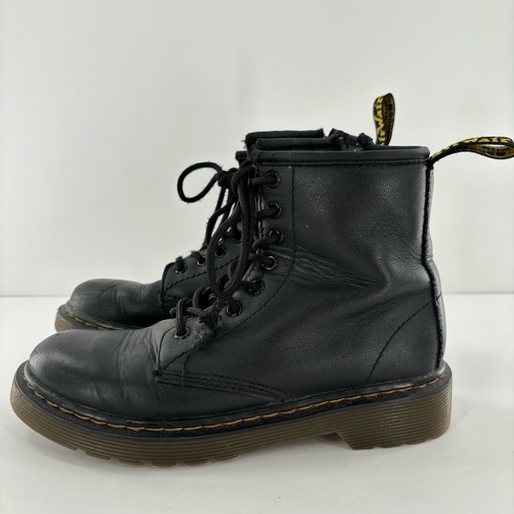 Dr. Martens 1460 J. Lace Up Side Zipper Combat Boots Size US 1 - Picture 2 of 12